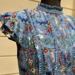 Marta High-Neck Floral-Printed Mini Dress